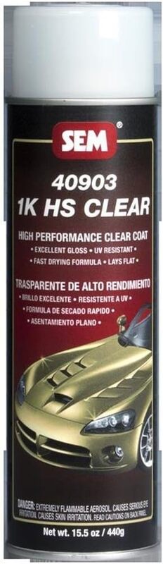 SEM 40903 1K HS Clear Aerosol - 15.5 oz High-Gloss