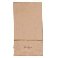 JAM PAPER 100% Recycled Kraft Snack/Lunch Bags - 25/Pack