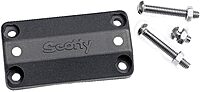 SCOTTY #242 Rail Mount Adapter for Side Deck Mount Black Small