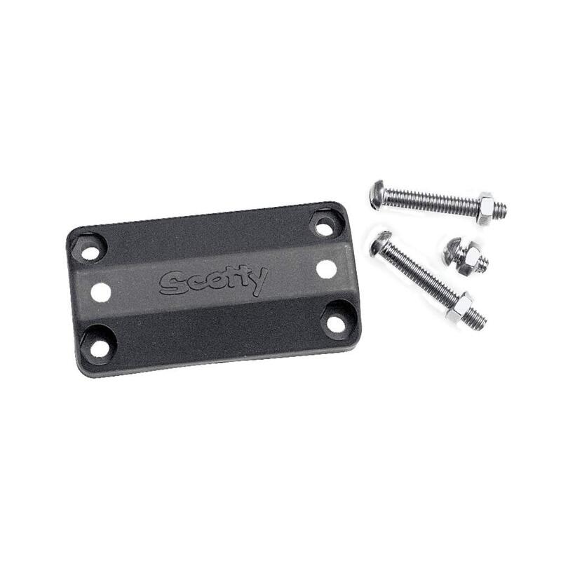SCOTTY #242 Rail Mount Adapter for Side Deck Mount Black Small
