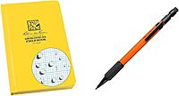 Rite in the Rain Weatherproof Notebook and Mechanical Pencil Bundle Book + Pencil Orange Barrel