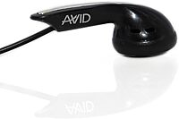 Avid Products AE-1M Disposable Stereo Black School Earbuds with Mic, Black Single