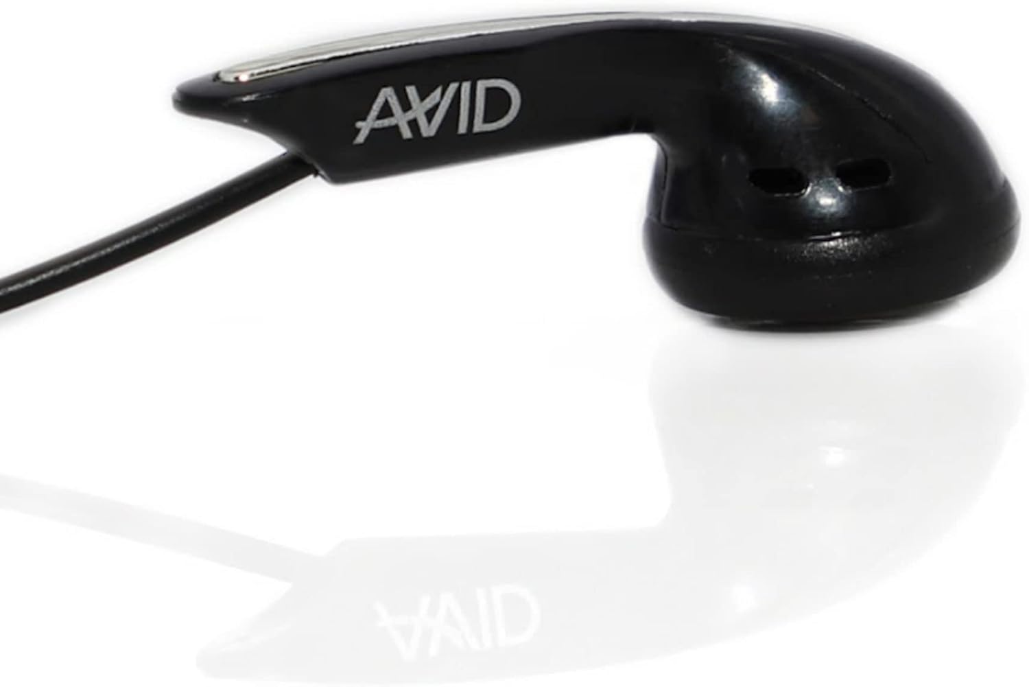 Avid Products AE-1M Disposable Stereo Black School Earbuds with Mic, Black Single