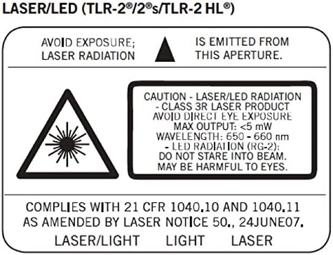 Streamlight 69261 TLR-2 HL 1000-Lumen Rail Mounted Weapon Light with integrated Red Aiming Laser Includes Key Kit for Select