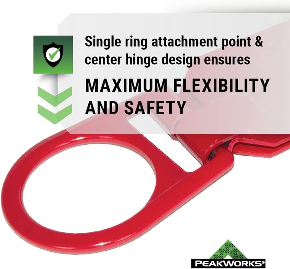 Peakworks Temporary Roof Anchor Bracket - Stainless Steel Safety Roof Top Anchor Bracket for Roofing Work - Industrial