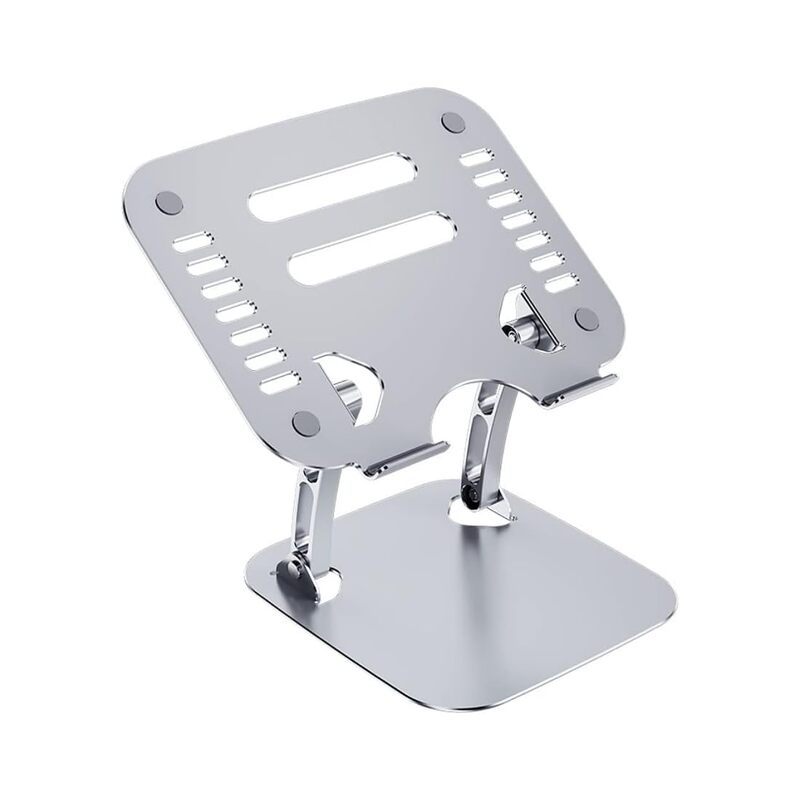 OTM Essentials Adjustable Laptop Stand, 10-5/8inH x 9inW x 9inD, Silver