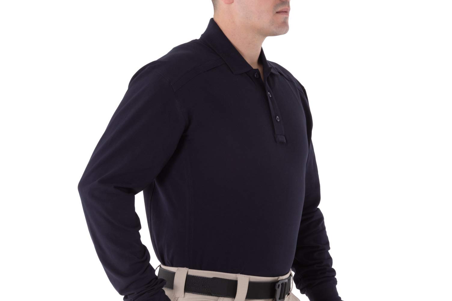 First Tactical Men's Cotton Long Sleeve Polo Advanced Fit