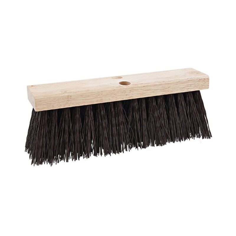 Boardwalk 73160 Street Broom Head, 16" Head, Polypropylene Bristles, Natural