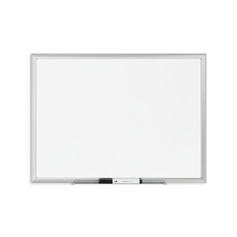 U BRANDS Magnetic Dry Erase Board, Silver Aluminum Frame