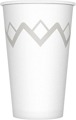 Highmark Paper Hot Cups, 16 Oz, Printed White, Pack Of 50