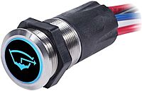 Blue Sea Systems 4180 Backlit Push Button Switch 15A OFF-ON