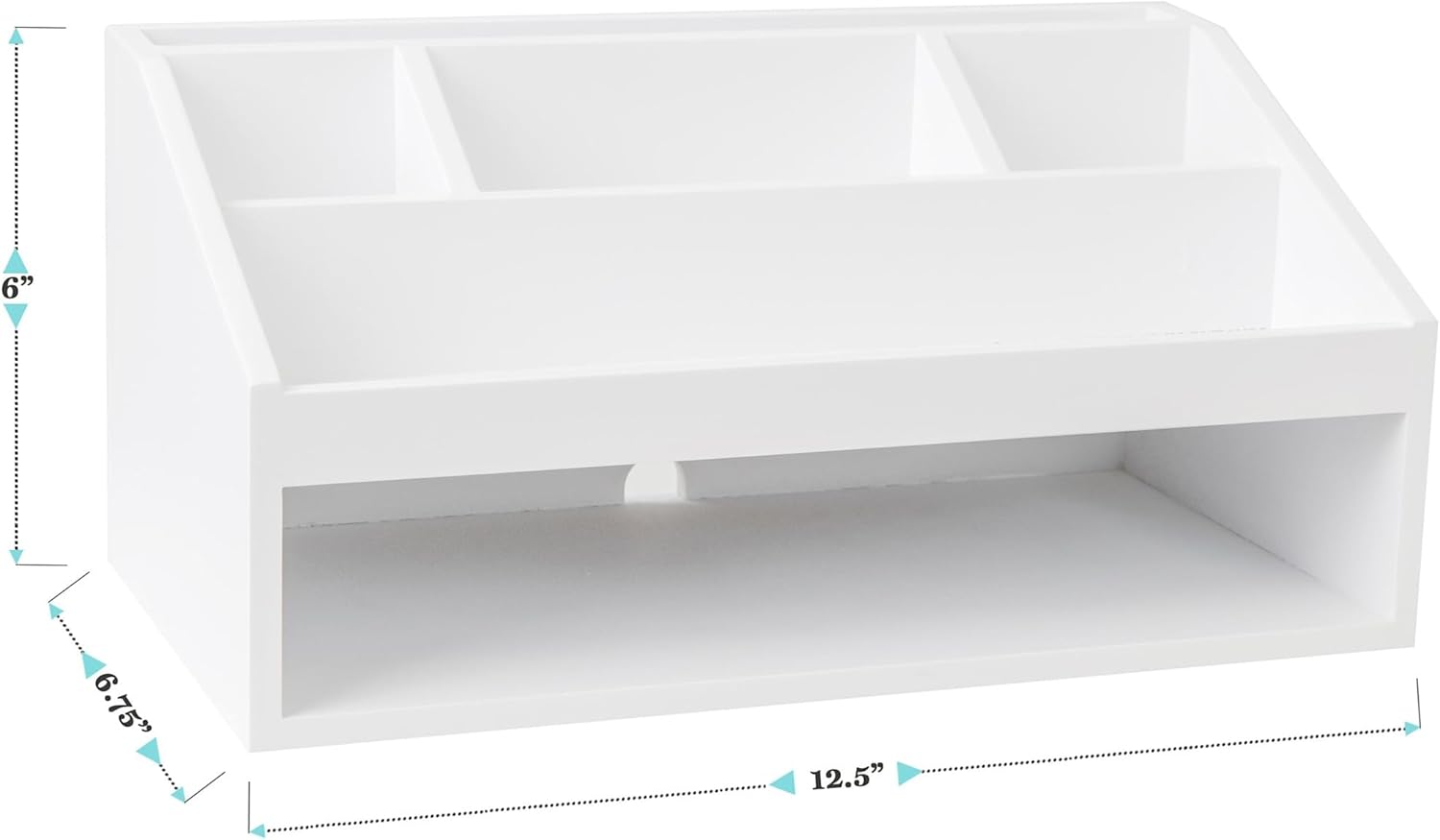 MARTHA STEWART Weston Wooden Desktop Organizer