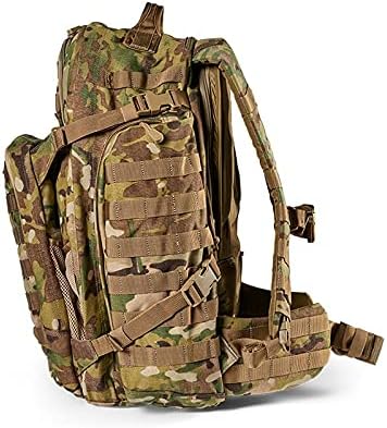 5.11 Tactical Backpack, RUSH 72 2.0 Military Survival Molle Back Pack with Laptop Compartment, Large, 55L, Multicam