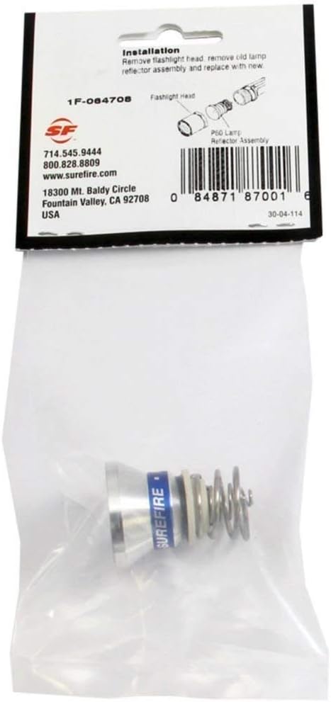 Surefire, P60, Replacement Lamp,Incandescent, 65 Lum,Black