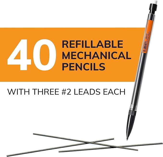 BIC Xtra Mechanical Pencils with Erasers