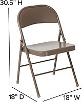 Flash Furniture HERCULES Series Double Braced Metal Folding Chair