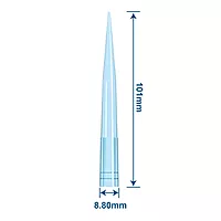 1000μl Extra Long,  Universal Pipette Tips,  Longer Tip,  L:102mm,   PP,  Racked,  Sterile,  DNase & RNase free,  Clear,  96 Pieces/Rack,  6 Racks/Pack,  10 Packs/Case