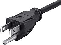 MONOPRICE Power Cord - NEMA 5-15P to IEC-320-C5, 18AWG SVT, 3-Prong