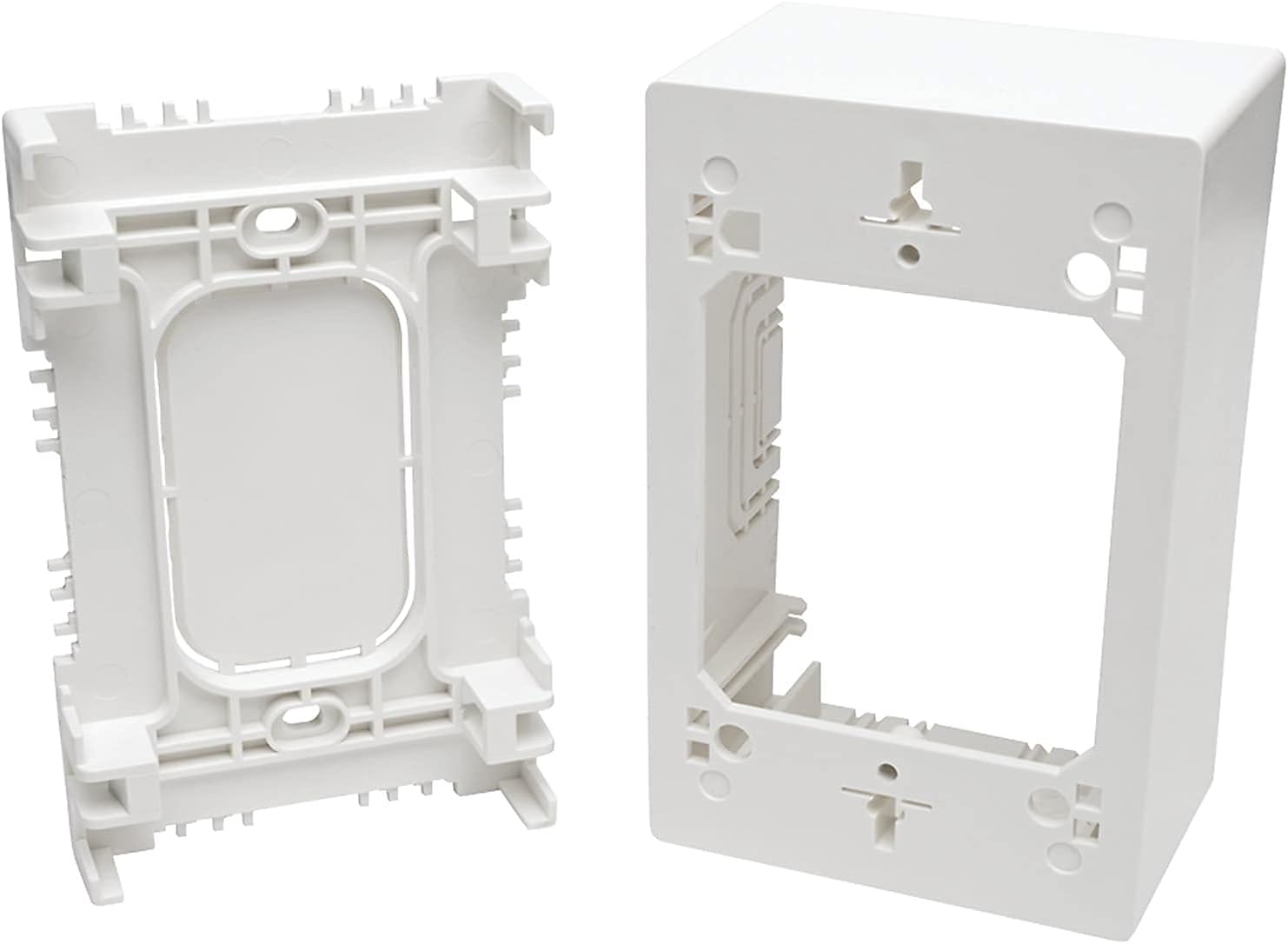 Tripp Lite Single-Gang Universal Keystone Wall Plate (N080 Series), White
