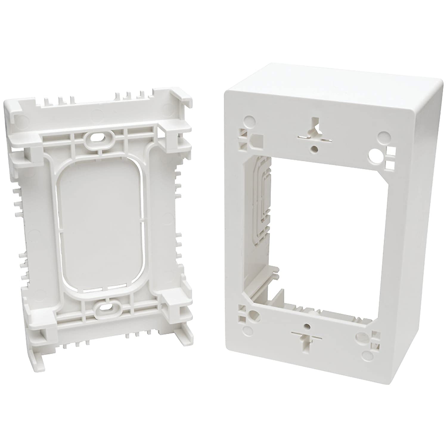 Tripp Lite Single-Gang Universal Keystone Wall Plate (N080 Series), White