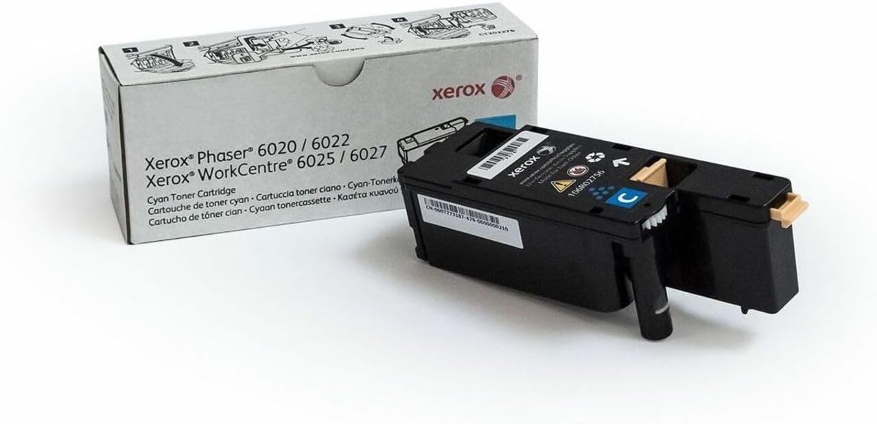 Xerox Phaser 6020/6022 / Workcentre 6025/6027 Cyan Standard Capacity Toner-Cartridge (1,000 Pages) - 106R02756