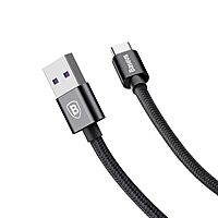 Baseus 1m - 5A Speed Q.C 3 USB Type-A 2.0 to Type-C Huawei Cable - Black