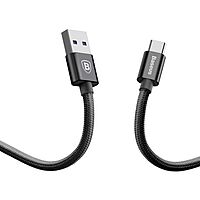 Baseus 1m - 5A Speed Q.C 3 USB Type-A 2.0 to Type-C Huawei Cable - Black
