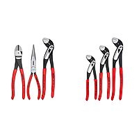 KNIPEX Long Nose, Diagonal Cutter, Alligator Pliers (00 20 08 US1) + Alligator Pliers Set (7