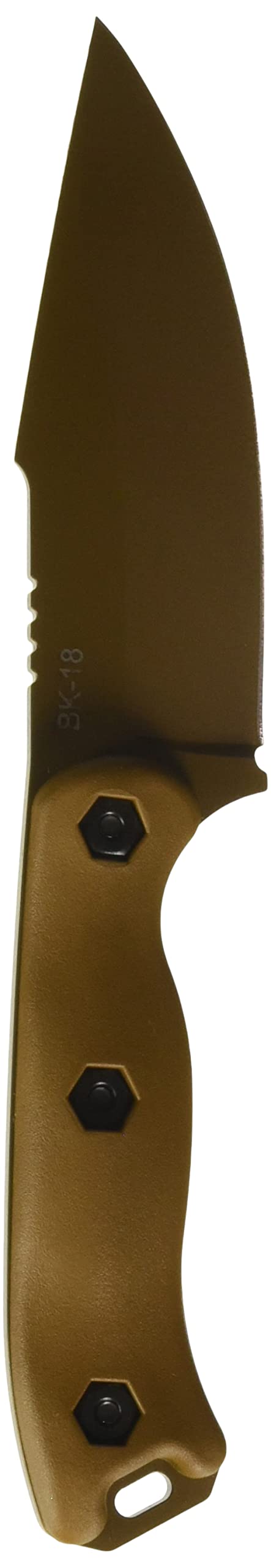 KA-BAR Becker Harpoon BK18 Fixed Blade Knife, 4.5in, Tan