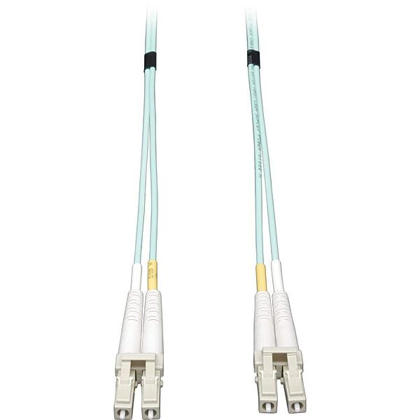 Tripp Lite Laser-Optimized Duplex Multimode 50/125 Fiber Patch Cable (LC/LC) - Aqua