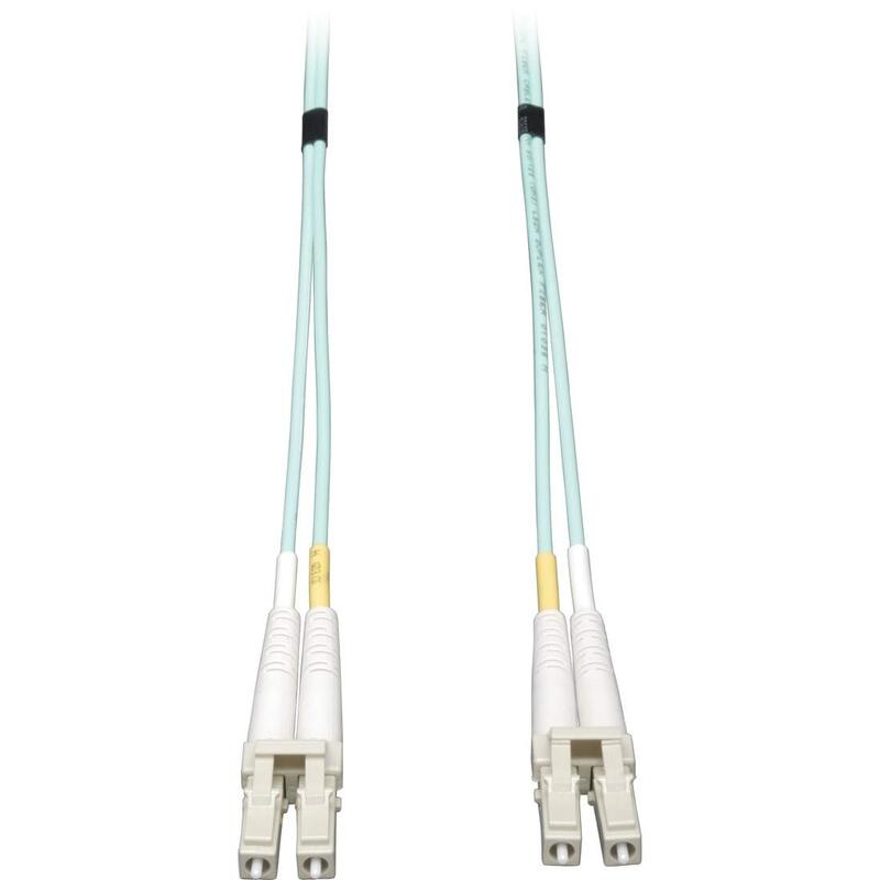 Tripp Lite Laser-Optimized Duplex Multimode 50/125 Fiber Patch Cable (LC/LC) - Aqua