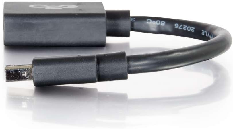 C2G Legrand Mini DisplayPort to DisplayPort Adapter, Male to Female Displayport Adapter