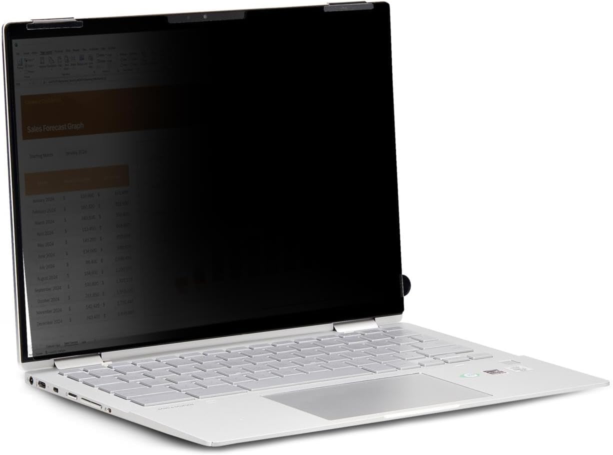 StarTech.com Flip-Over Touch Privacy Screen, Laptop Anti-Glare Blue Light Filter