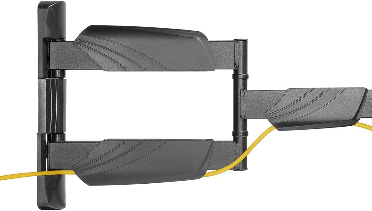 Monoprice Premium Full Motion TV Wall Mount Bracket Low Profile for 23" to 55" TVs up to 77lbs, Max VESA 400x400