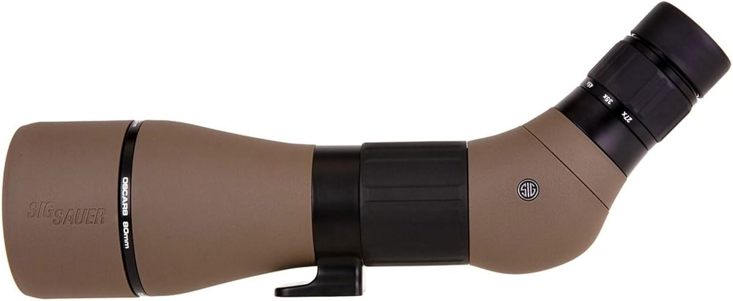 Sig Sauer OSCAR8 27-55x80mm Tactical Hunting Durable Lightweight Waterproof Fogproof 15 Inch Adjustable Aluminum Angled