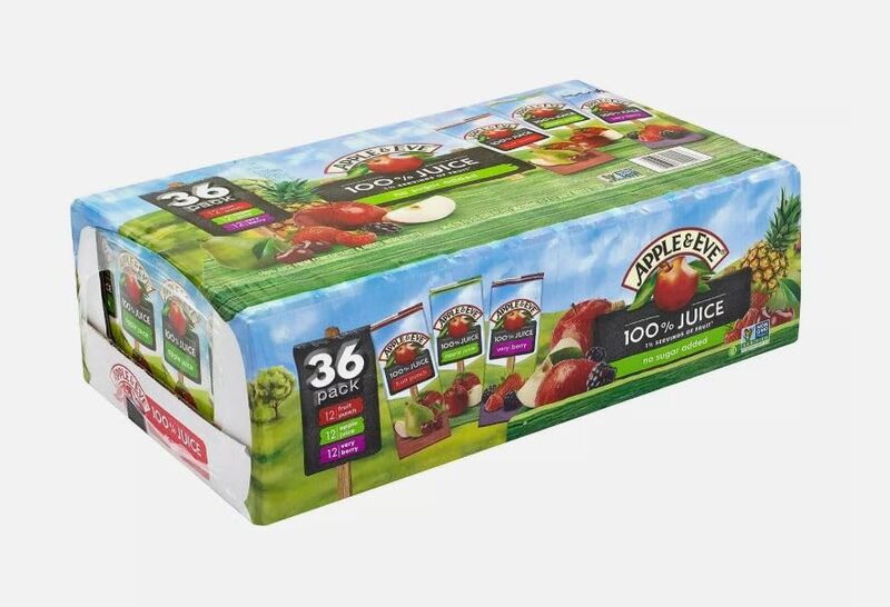Apple & Eve 100% Juice Variety Pack, 6.75 Oz, Pack Of 36 Juice Boxes