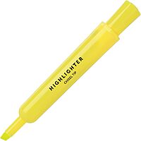 Office Depot Brand Chisel-Tip Highlighters, 100% Recycled Plastic Barrel, Assorted Fluorescent Colors, Pack Of 12