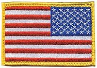 BLACKHAWK American Flag Embroidered Patch with Hook & Loop