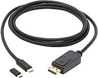 Eaton Tripp Lite Series USB-C to DisplayPort Bi-Directional Active Adapter Cable (M/M), 4K 60 Hz, HDR, Locking DP Connector, 6 ft. (1.8 m)