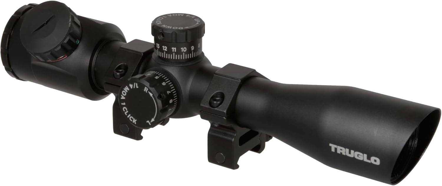 TRUGLO TRU-Brite Xtreme 4X32mm Compact Rifle Scope with Rings