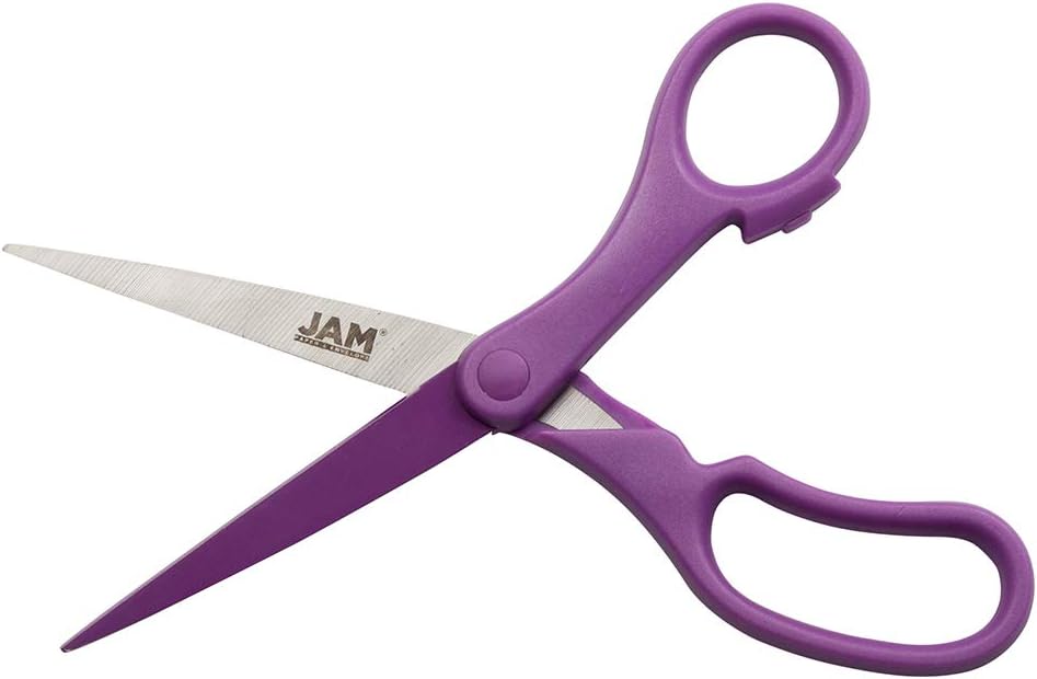 JAM PAPER Precision Scissors - 8 Inch Stainless Steel Blades
