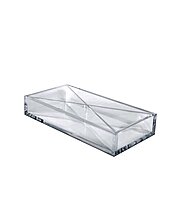 Azar Displays 556353 Large Tray 4 Compartment Desk Organizer Pencil Holder Pack of 2