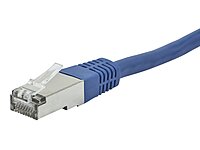 Monoprice Cat6A Blue Double-Shielded (S/FTP) 26AWG Pure Bare Copper Molded RJ45 Patch Cable