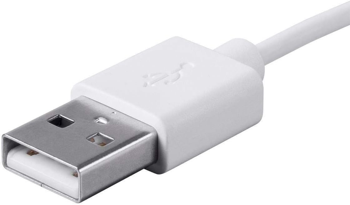 Monoprice Lightning to USB Type-A Charging Cable - Apple MFi Certified, 3 Feet, White - Essential Series