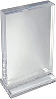 Azar Displays Deluxe Vertical Acrylic Block Stand
