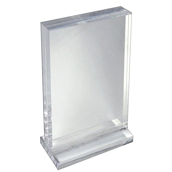 Azar Displays Deluxe Vertical Acrylic Block Stand