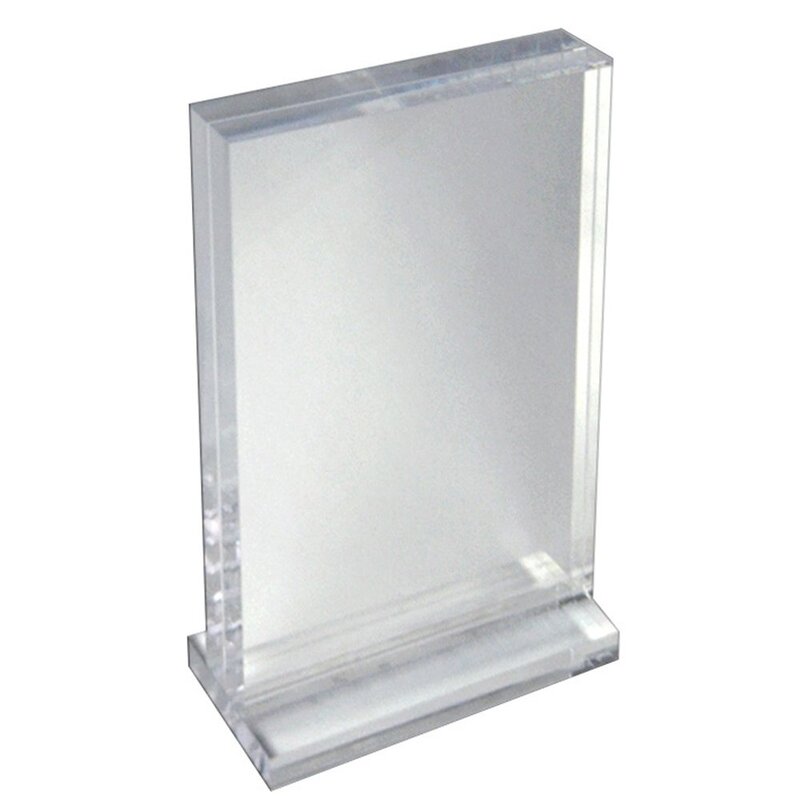 Azar Displays Deluxe Vertical Acrylic Block Stand