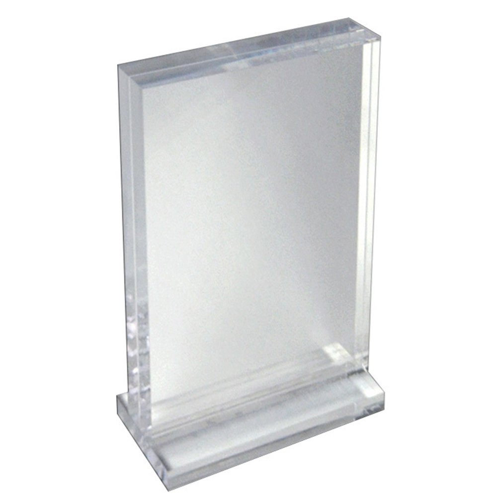 Azar Displays Deluxe Vertical Acrylic Block Stand