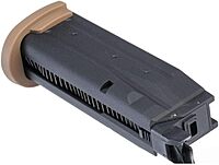 Sig Sauer ProForce 21-Round Airsoft Magazines Compatible with P320 M18 Air Guns | Green Gas Housing | Tan or Black Base Plate Tan Plate