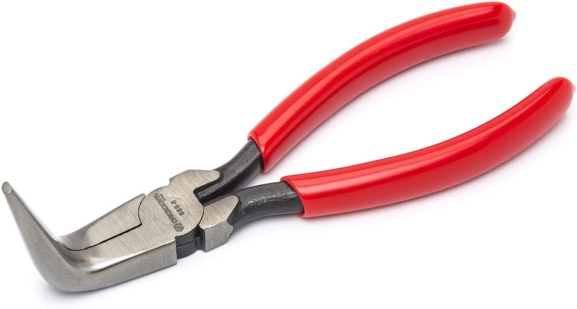 Crescent 8886CVN 6" Curved Needle Nose Solid Joint Pliers, Cushion Grip